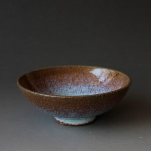 80年代钧瓷玉青斗笠盏_碗_煤烧